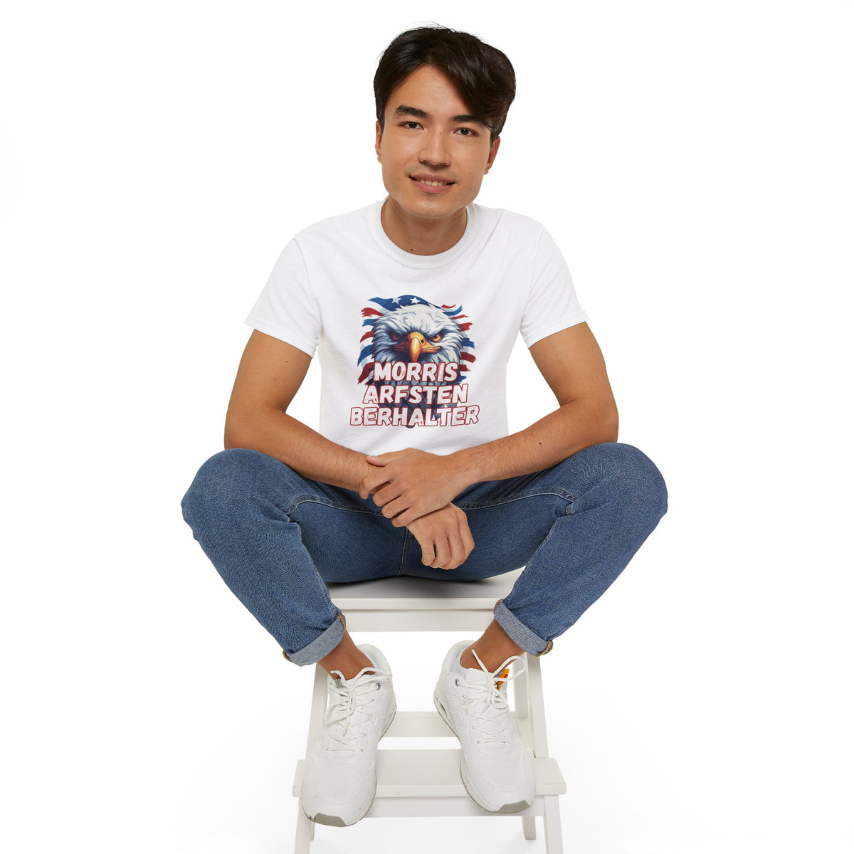 Eagle Graphic Tee — "Morris Arfsten Berhalter" Patriotic USA BORO Shirt