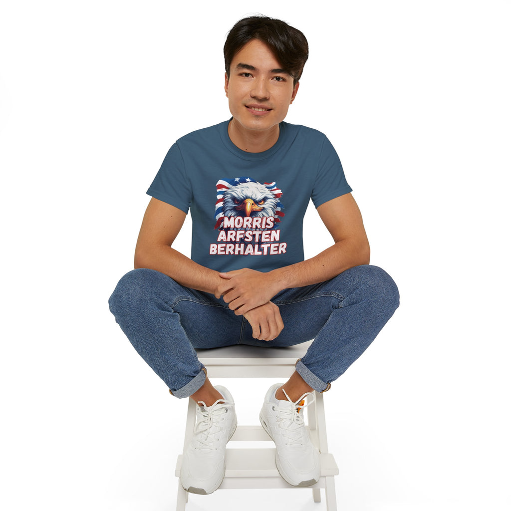 Eagle Graphic Tee — "Morris Arfsten Berhalter" Patriotic USA BORO Shirt