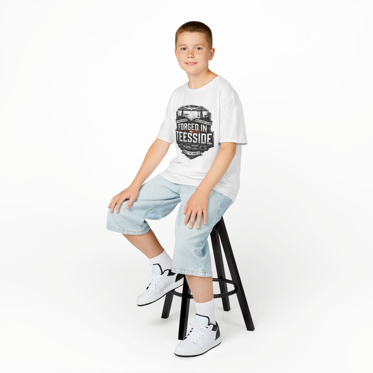 Kids Tee — "Forged in Teesside" BORO Industrial Shirt