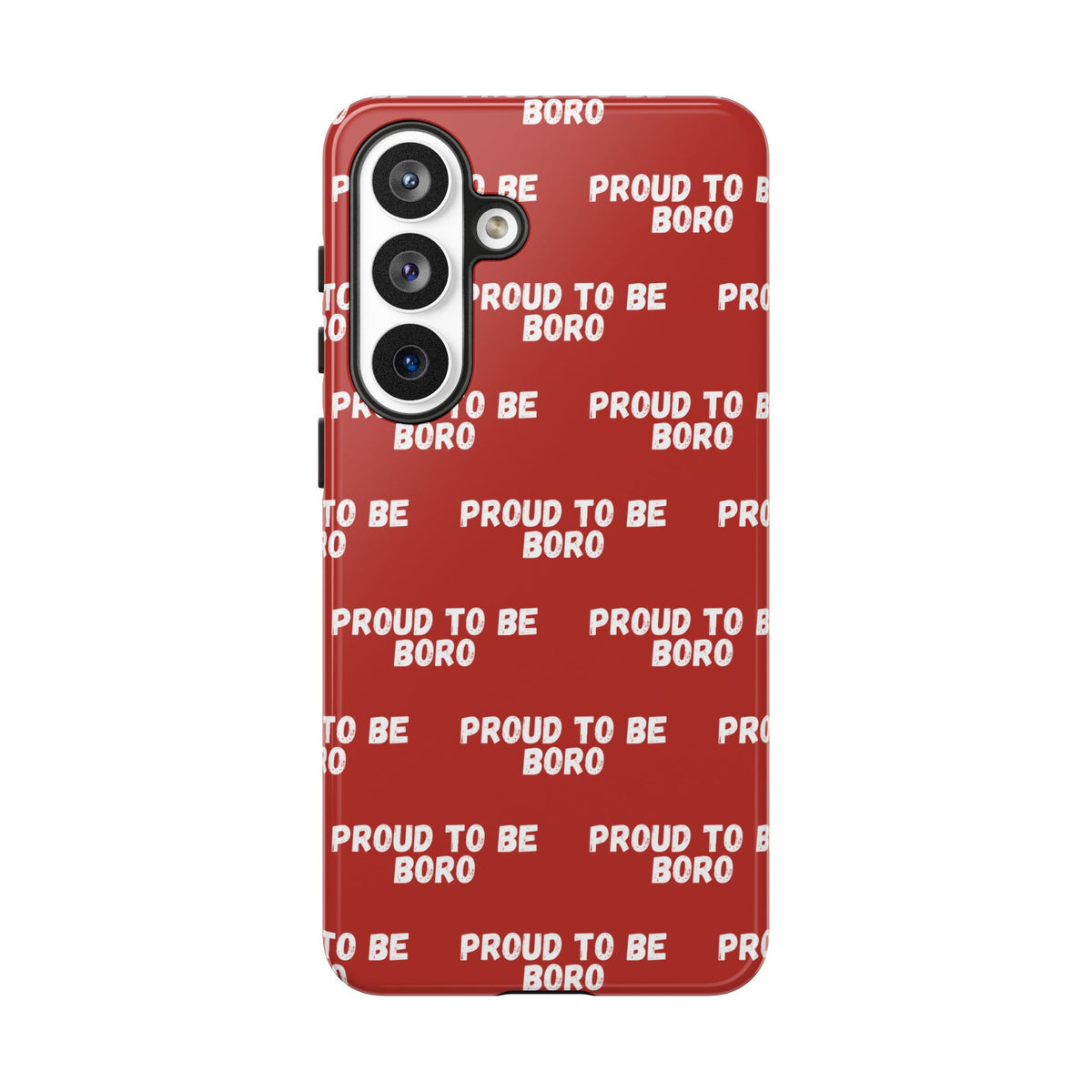 "PROUD TO BE BORO" Phone Case — Red Pattern Tough Case