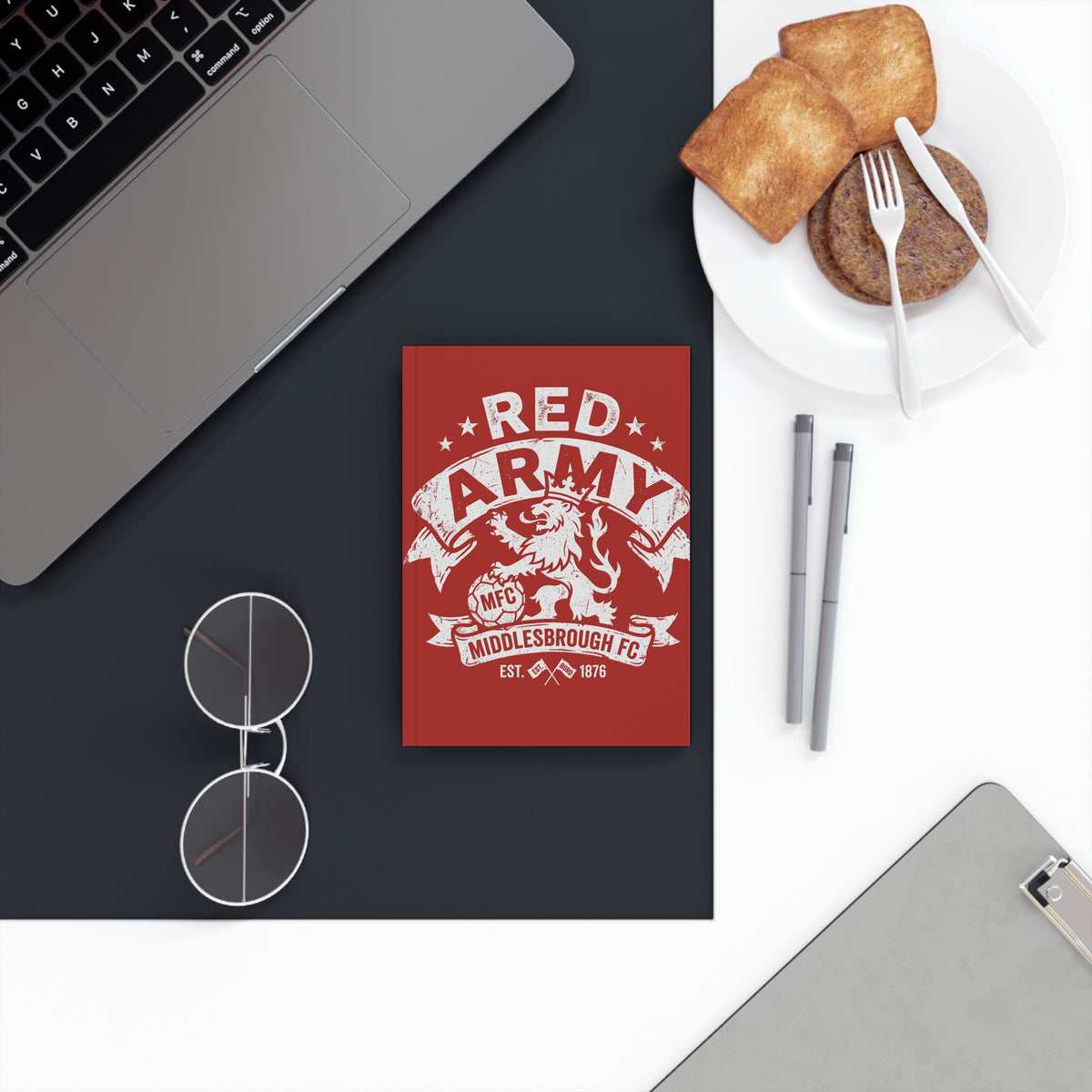 Red Army Middlesbrough FC Hardback Journal – Football Fan Notebook