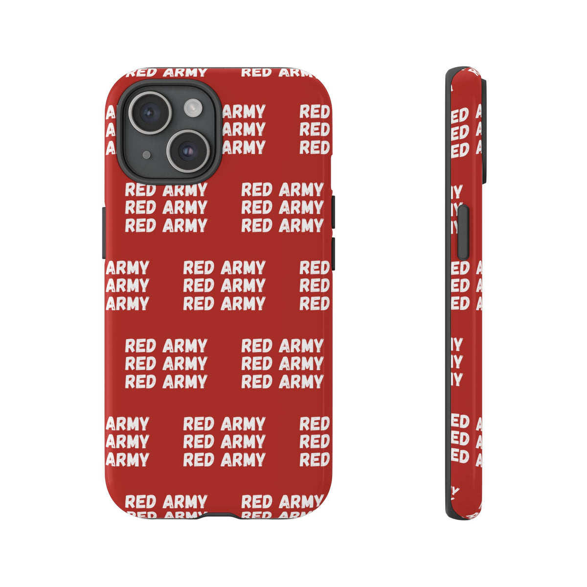 "RED ARMY RED ARMY RED ARMY" Phone Case — Red Pattern Tough Case