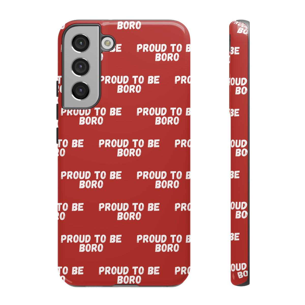 "PROUD TO BE BORO" Phone Case — Red Pattern Tough Case