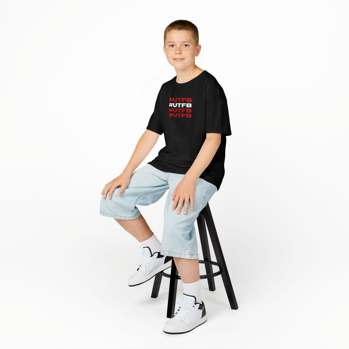 Kids Tee — #UTFB Repeated Graphic Youth T-Shirt