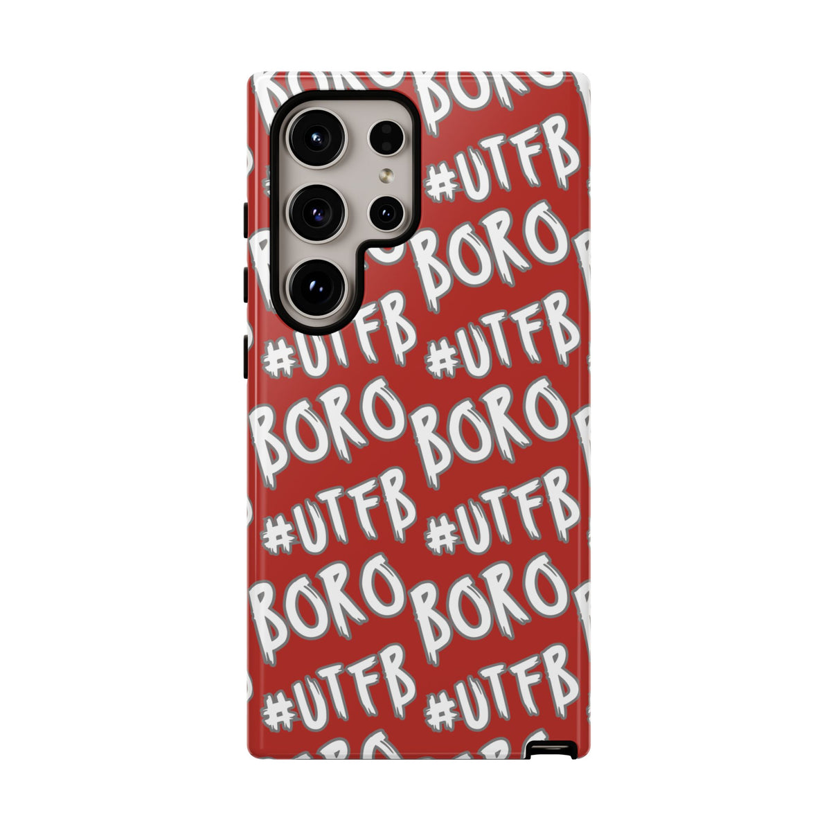 Phone Case — Red #UTFB BORO Pattern Protective Case