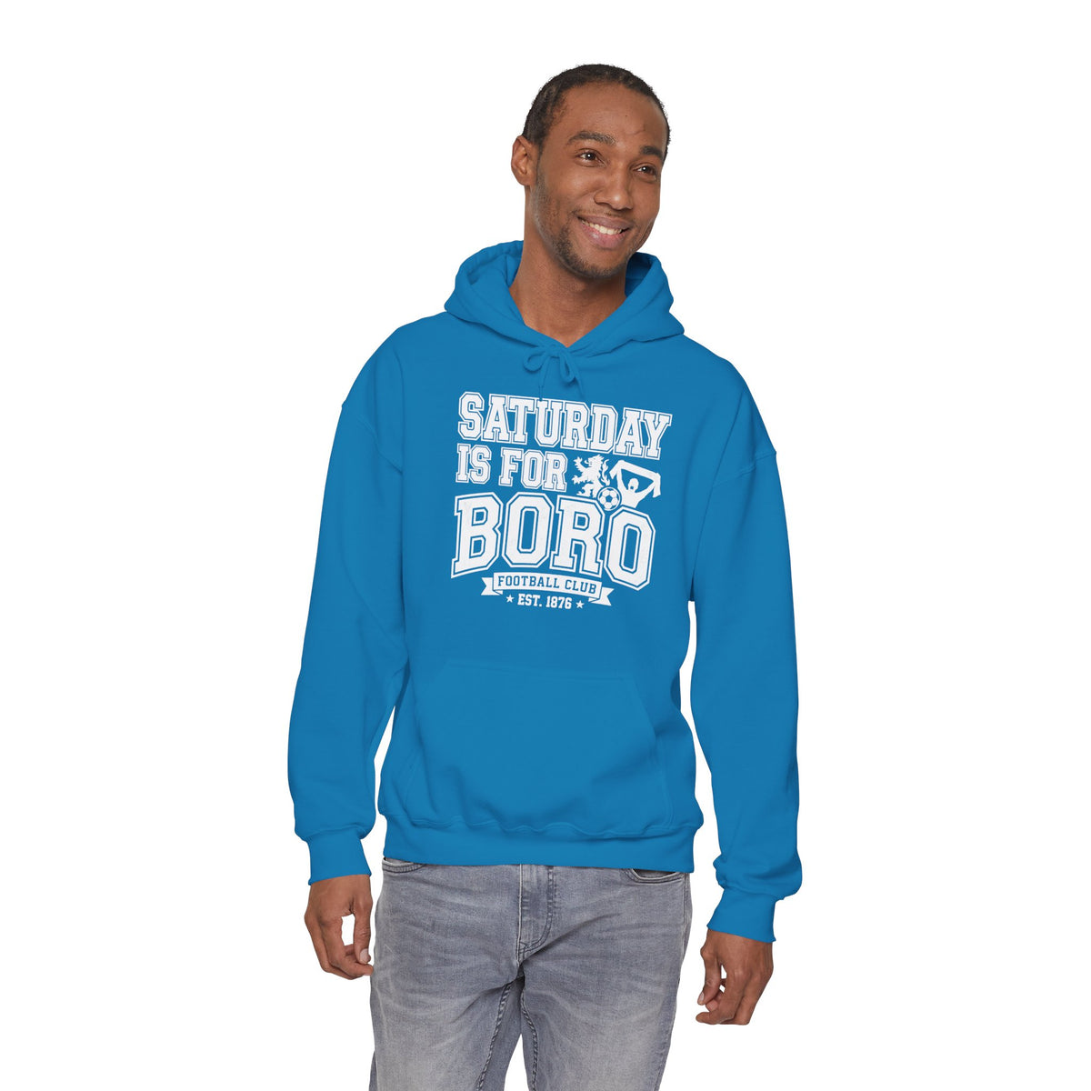 Saturday Is For Boro Hoodie — Football Fan Crewneck Pullover