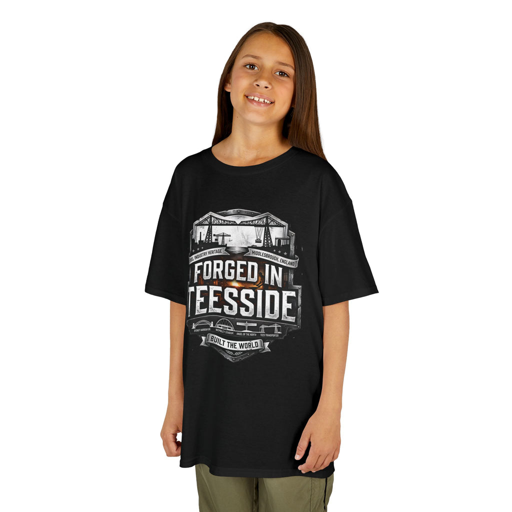 Kids Tee — "Forged in Teesside" BORO Industrial Shirt