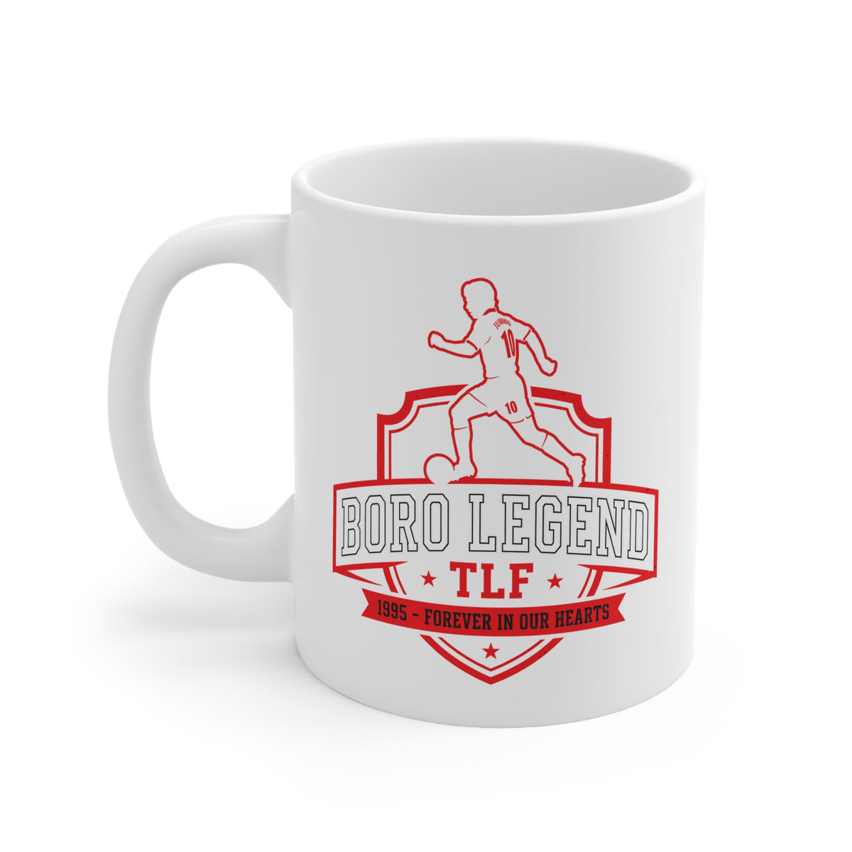 Soccer Legend  Juninho Paulista Ceramic Mug — “Boro Legend” 11oz & 15oz