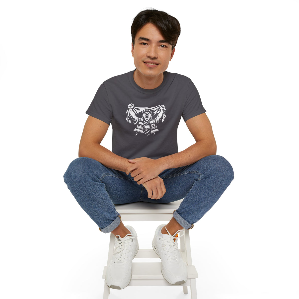Middlesbrough Superfan Chant T‑Shirt — Enthusiastic Boro Supporter Graphic Tee