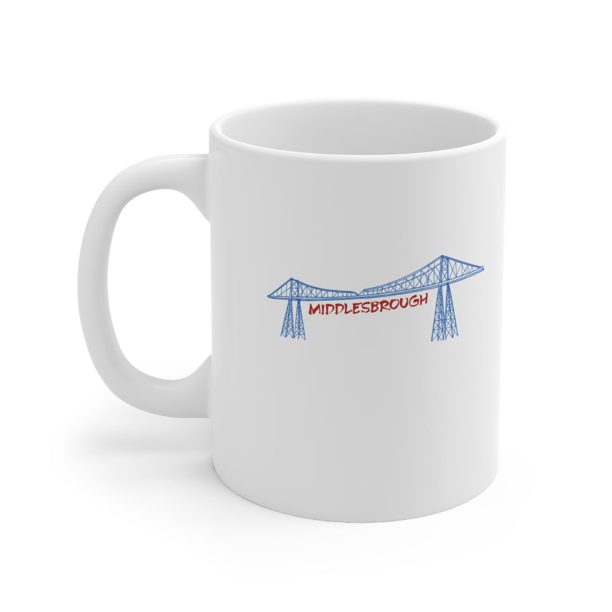 Middlesbrough Transporter Bridge Ceramic Coffee Mug — 11oz & 15oz Souvenir