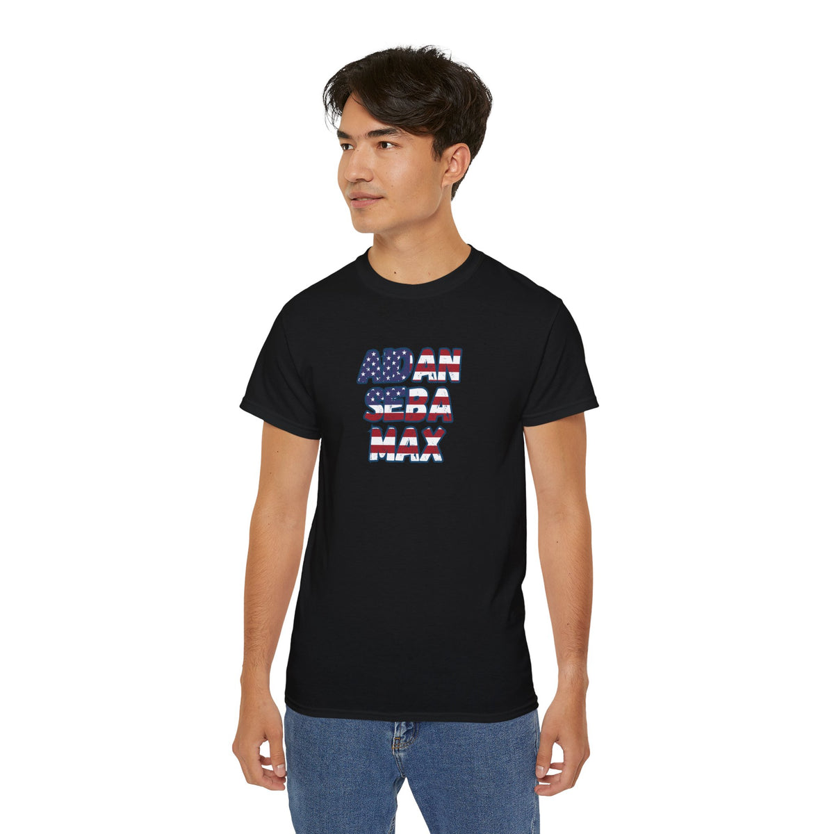 BORO's Midfield Trio Tee — AIDAN SEBA MAX USA  Graphic T‑Shirt