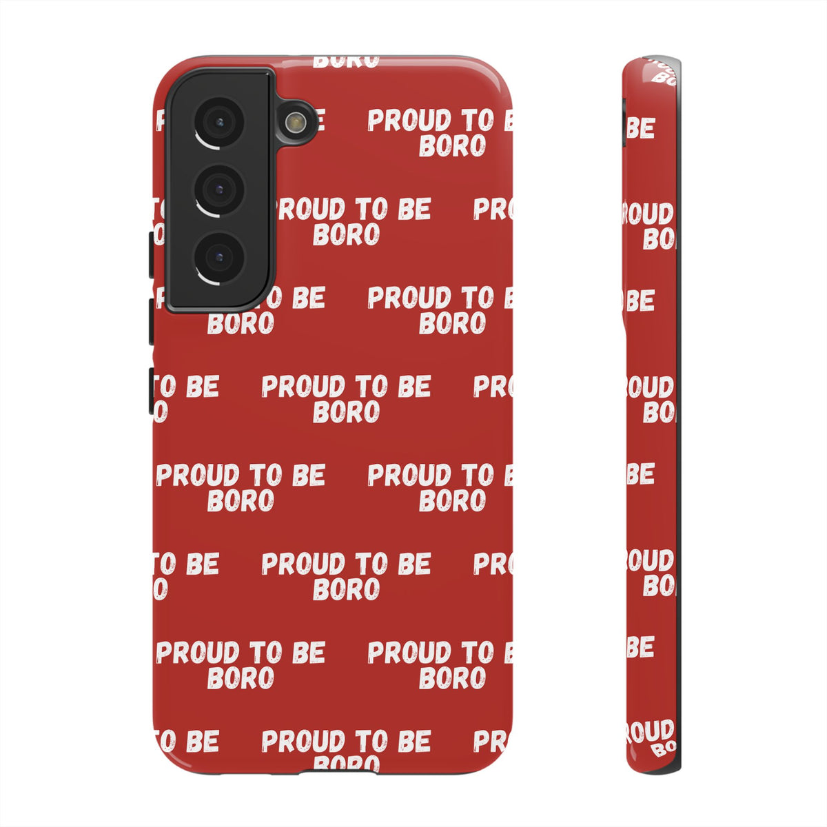"PROUD TO BE BORO" Phone Case — Red Pattern Tough Case