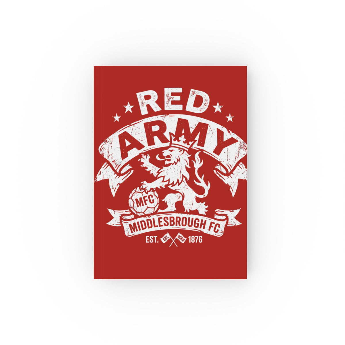 Red Army Middlesbrough FC Hardback Journal – Football Fan Notebook