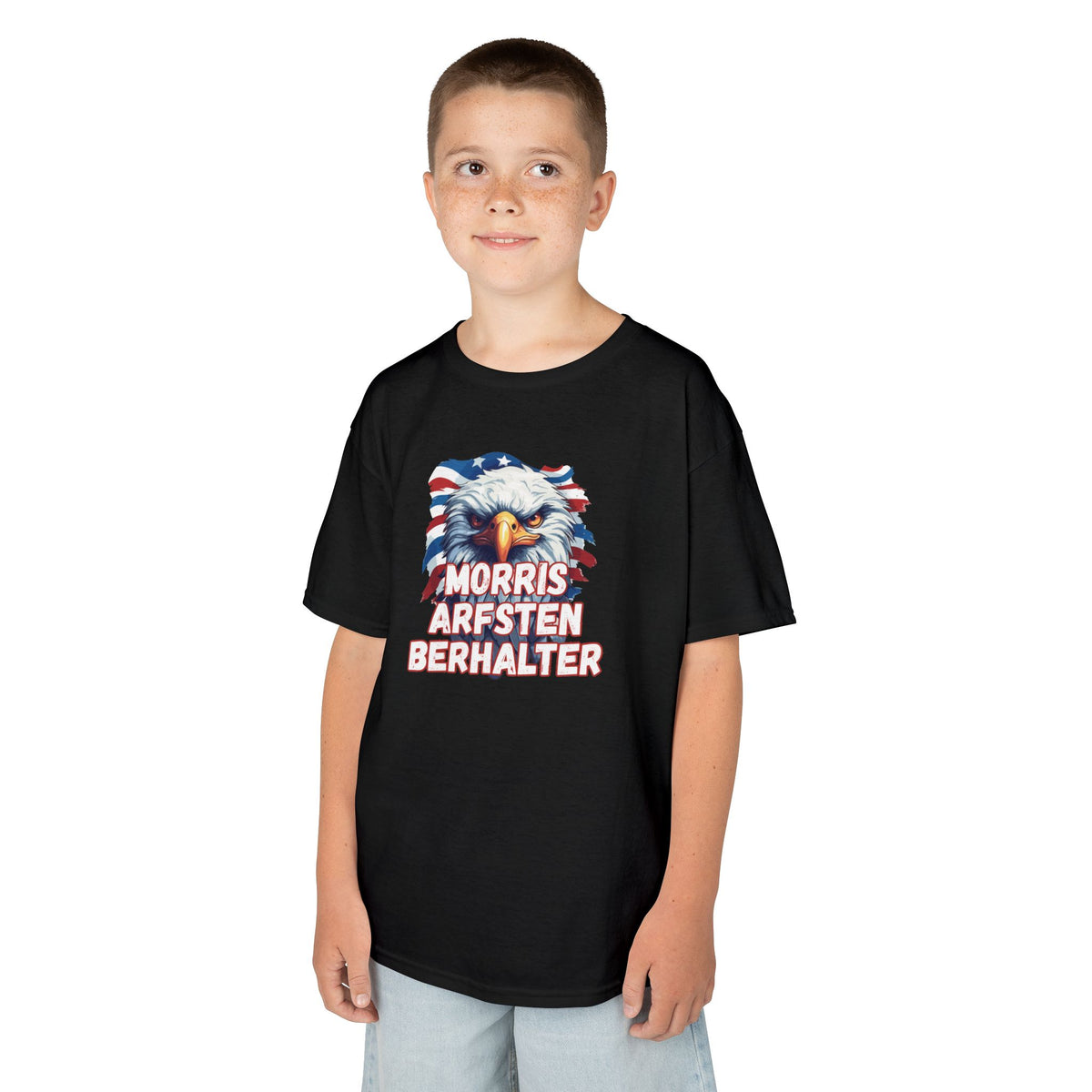 Kids Tee — Patriotic Eagle "Morris Arfsten Berhalter" BORO Graphic