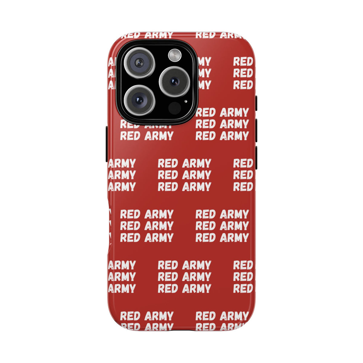 "RED ARMY RED ARMY RED ARMY" Phone Case — Red Pattern Tough Case