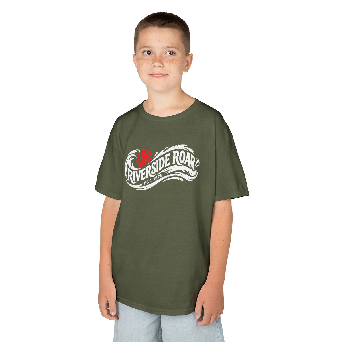 Kids T‑Shirt — Riverside Roar Middlesbrough fc Boro Wave Tshirt (Youth)