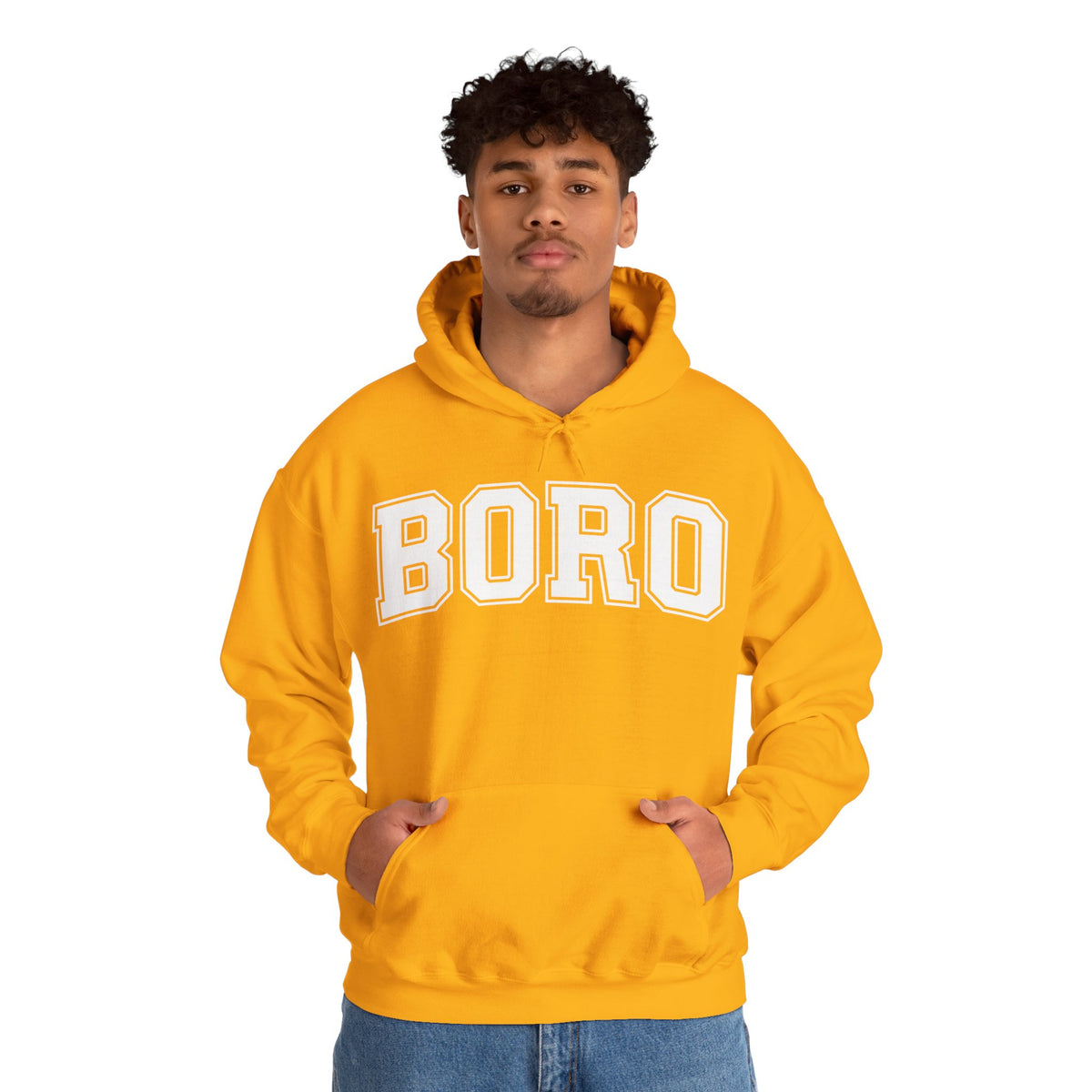 Uni BORO Style Hoodie 'front print' only.