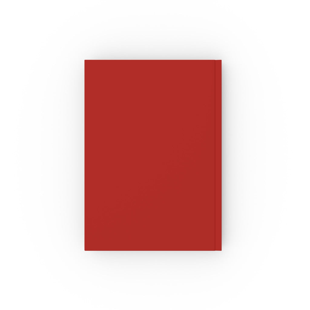 BORO Hardcover Journal — Red Collegiate Notebook for Students & Fans (blank sheets)