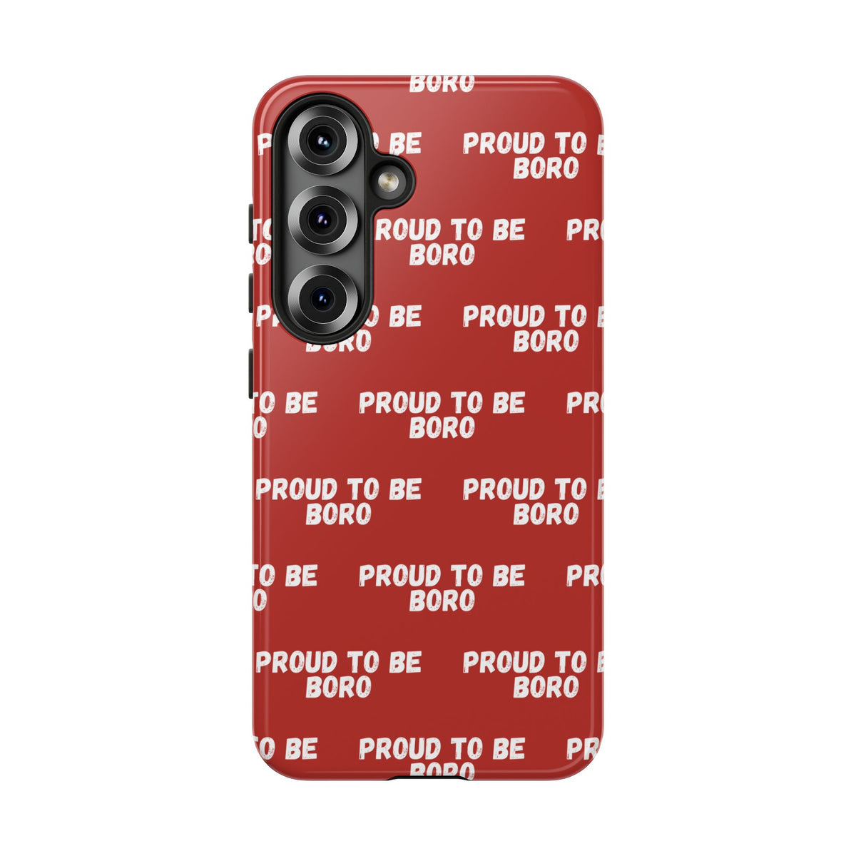 "PROUD TO BE BORO" Phone Case — Red Pattern Tough Case