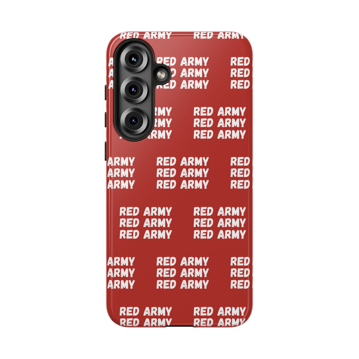 "RED ARMY RED ARMY RED ARMY" Phone Case — Red Pattern Tough Case