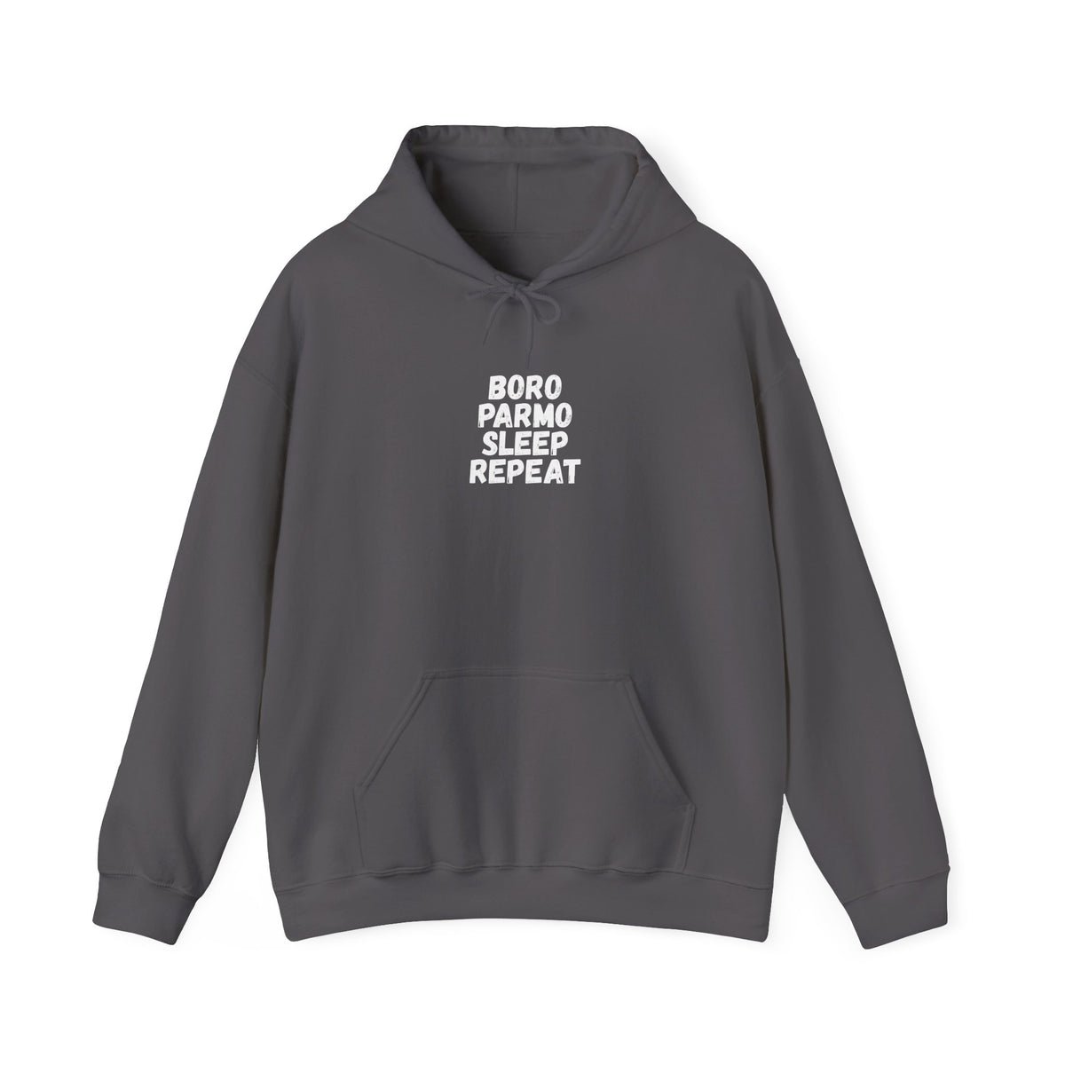 Boro Parmo Sleep Repeat Hoodie — #UTB BORO STYLE - 'front print'