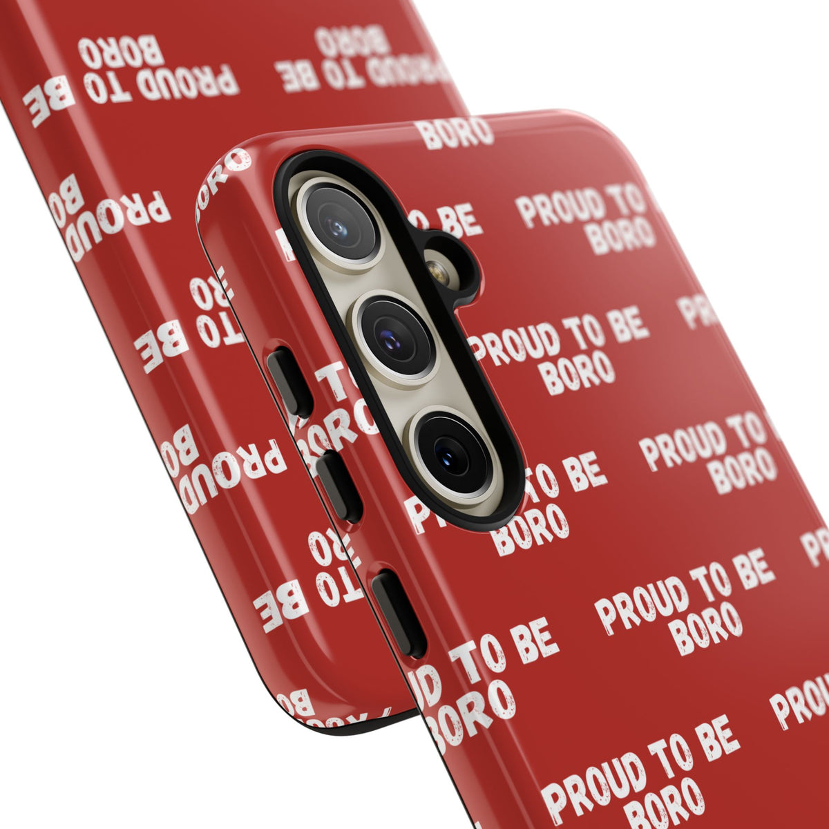 "PROUD TO BE BORO" Phone Case — Red Pattern Tough Case