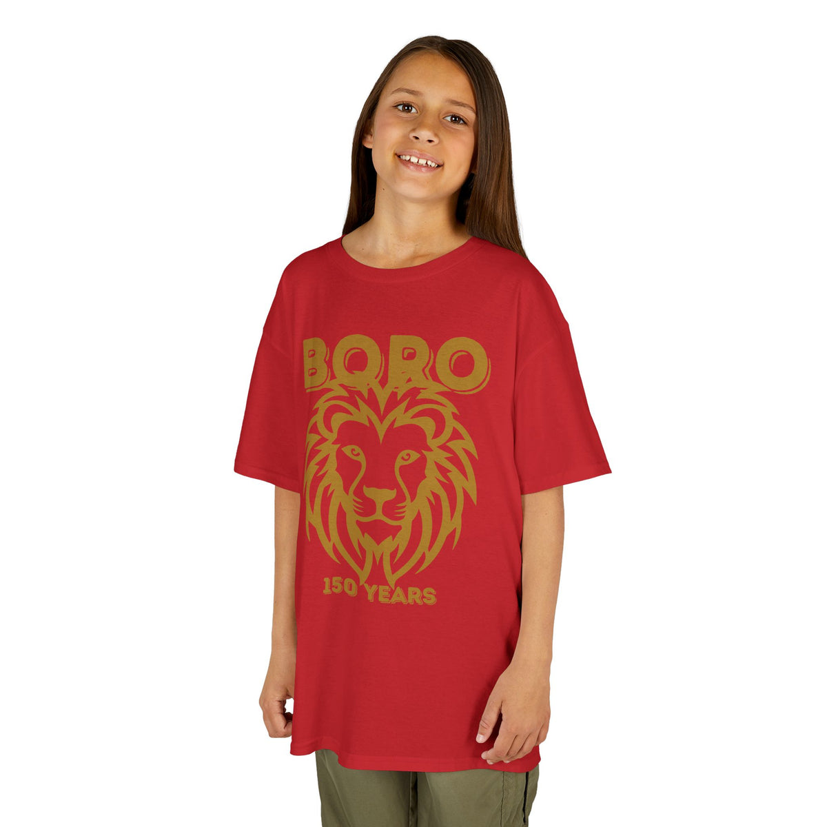 Kids Lion Graphic Tee — "Boro 150 Years" Anniversary Shirt