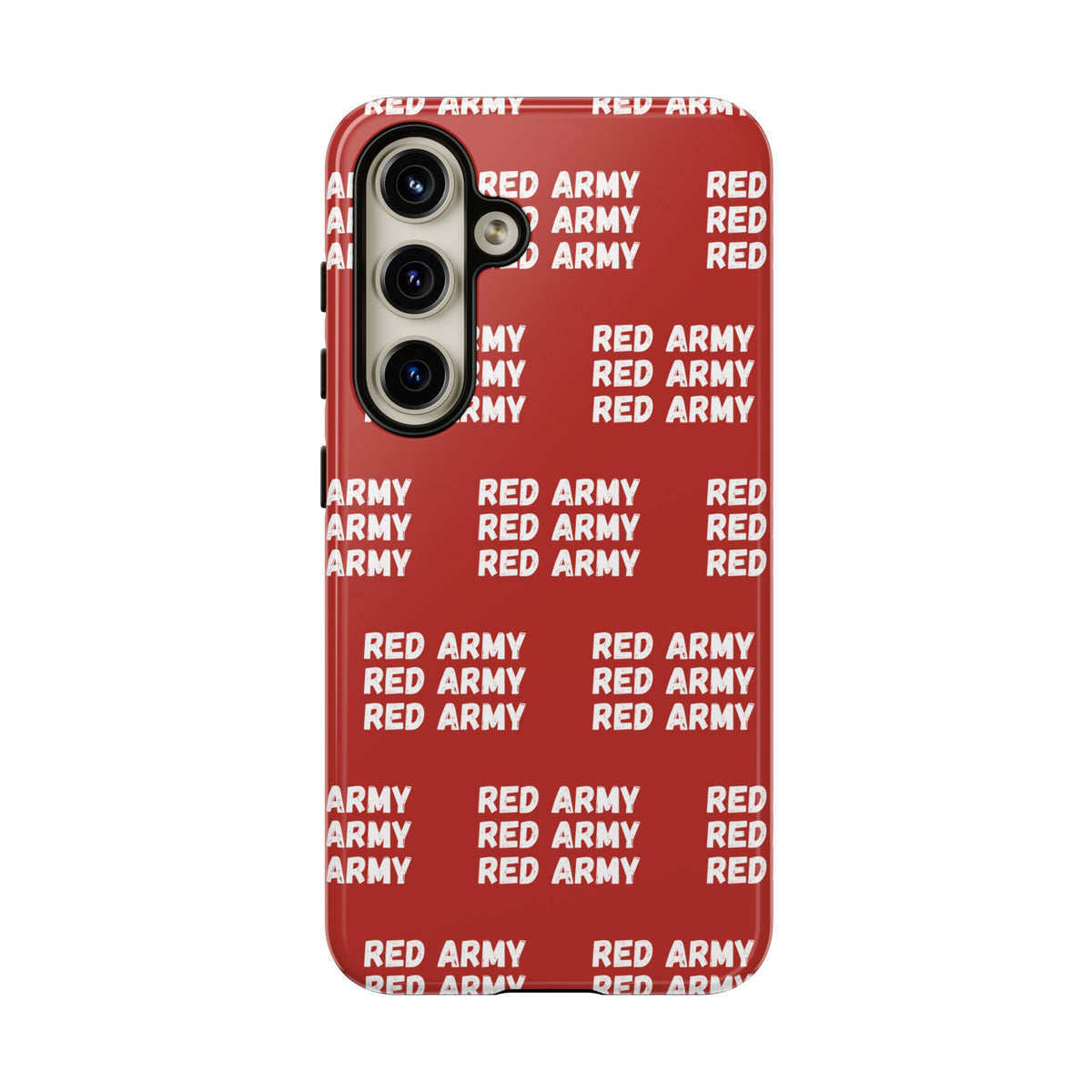 "RED ARMY RED ARMY RED ARMY" Phone Case — Red Pattern Tough Case