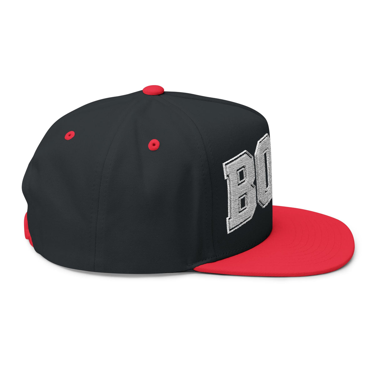 BORO Flat Bill Cap — Embroidered 'BORO' Vintage UNI Snapback Hat