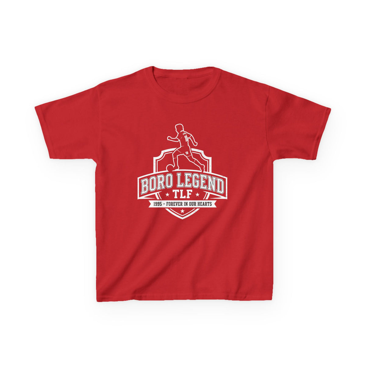 Kids Tee — Juninho Paulista “Boro Legend TLF” Football Shirt