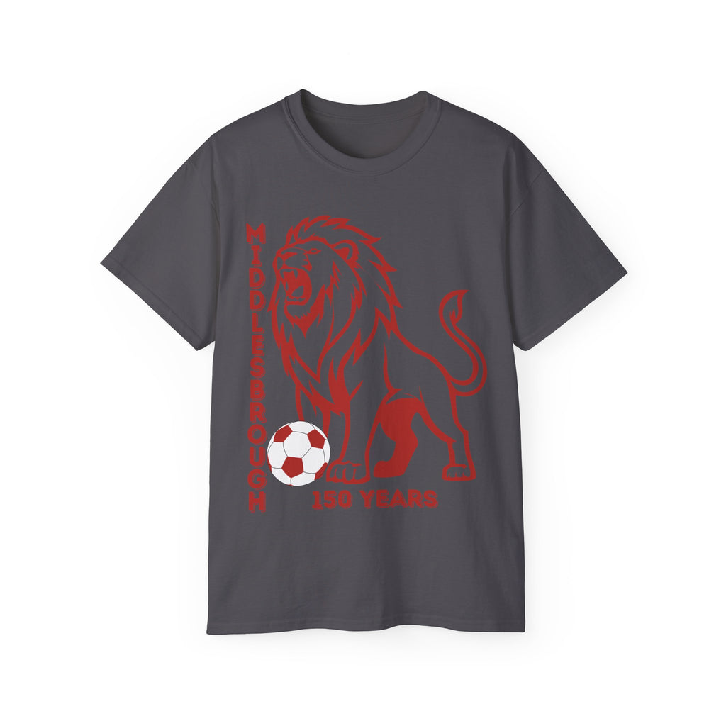 Black/Red Middlesbrough 150 Years Lion Football T-Shirt