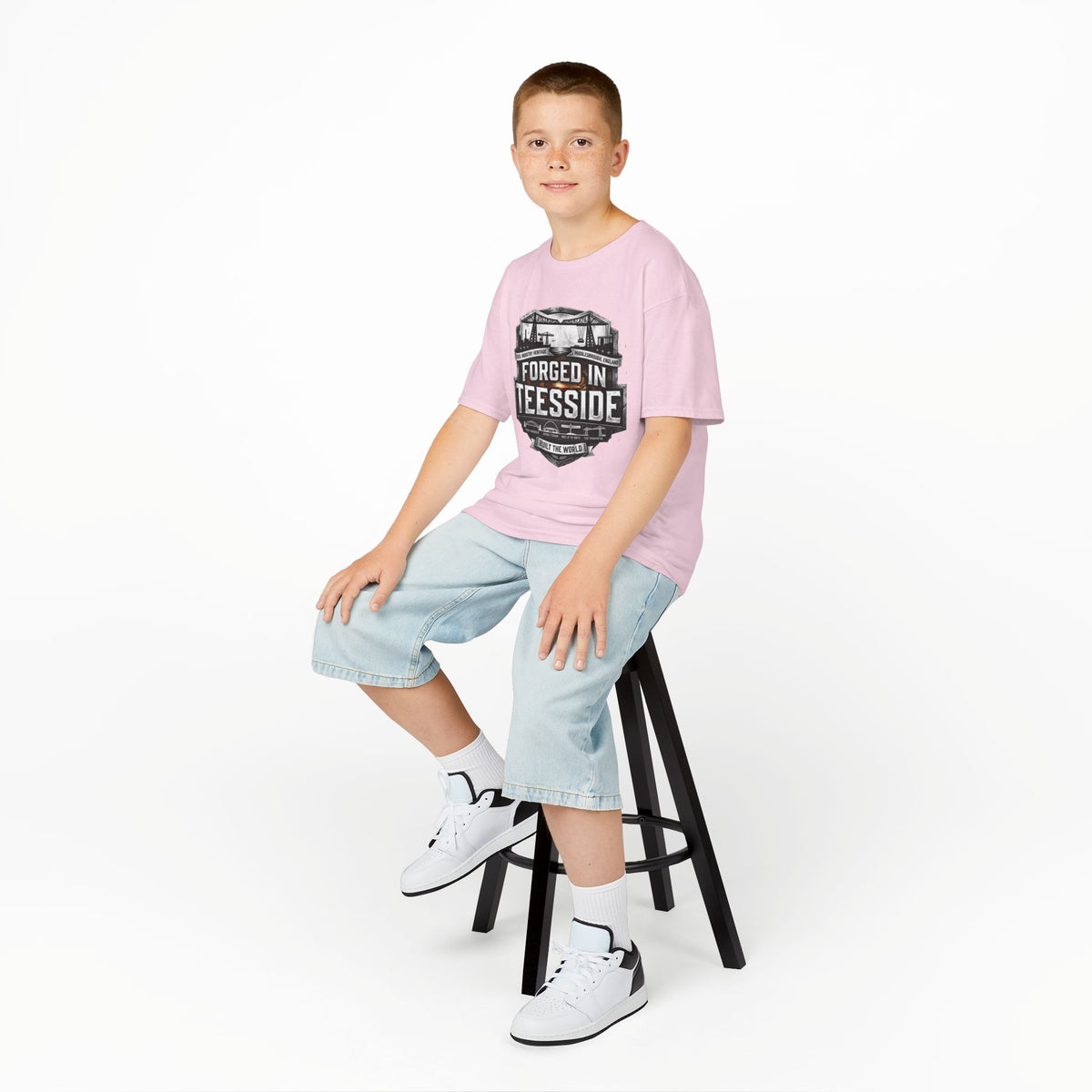 Kids Tee — "Forged in Teesside" BORO Industrial Shirt