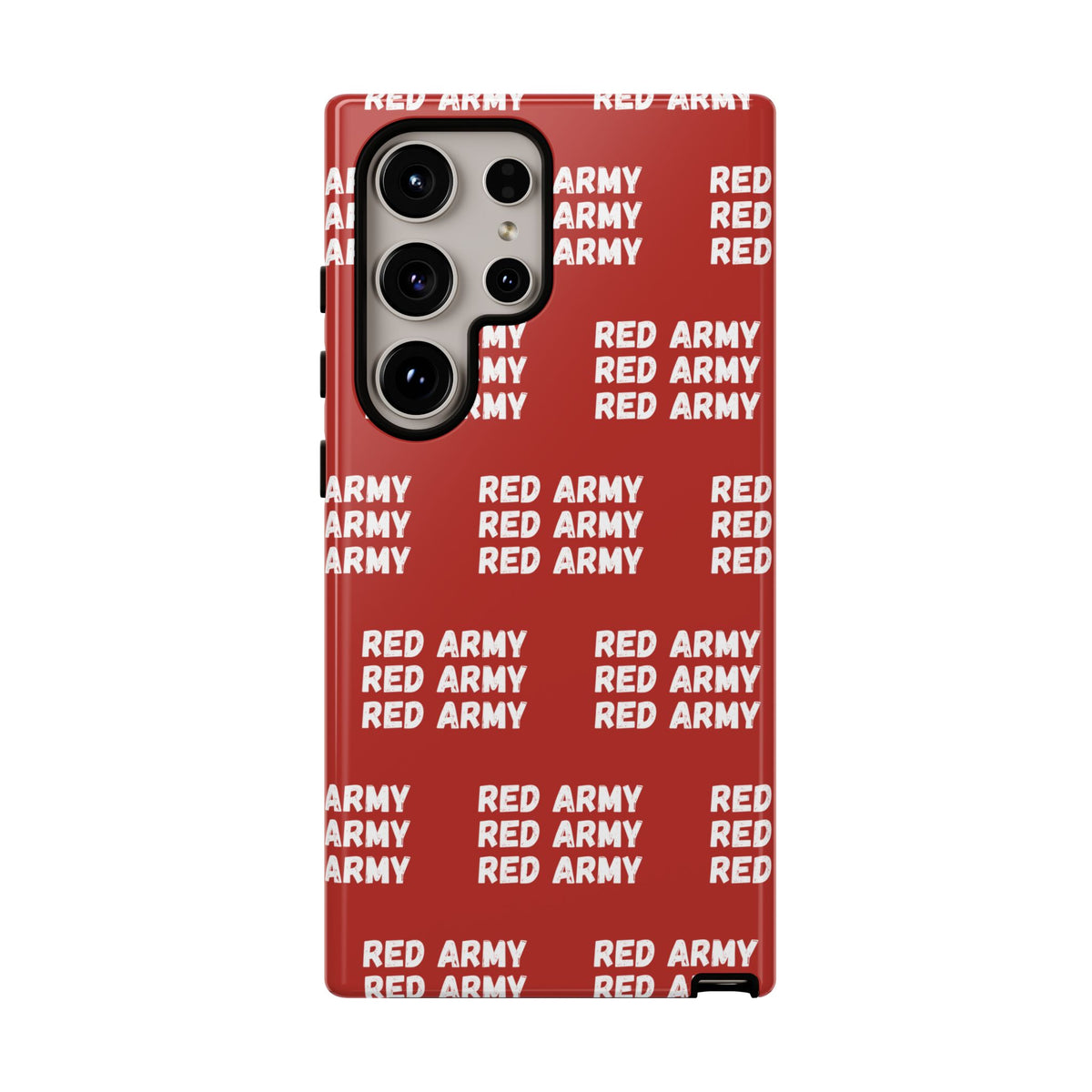 "RED ARMY RED ARMY RED ARMY" Phone Case — Red Pattern Tough Case