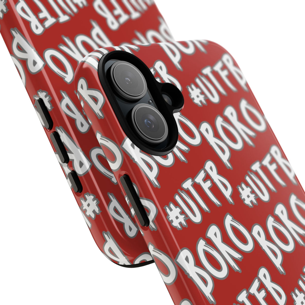 Phone Case — Red #UTFB BORO Pattern Protective Case