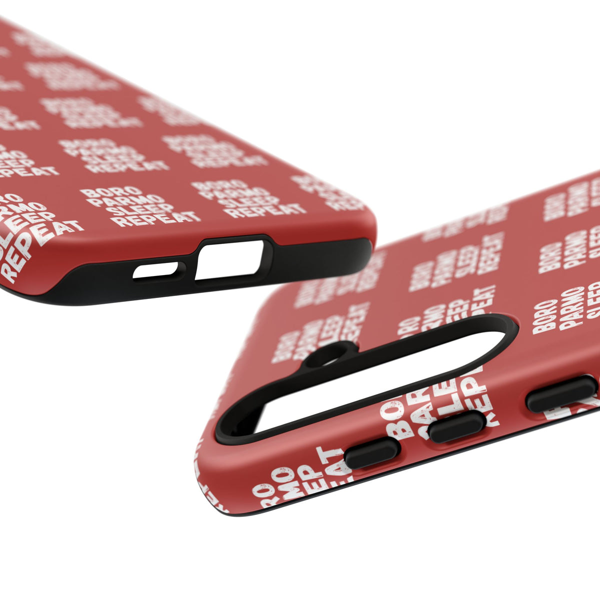 "BORO PARMO SLEEP REPEAT" Phone Case — Red Pattern Tough Case