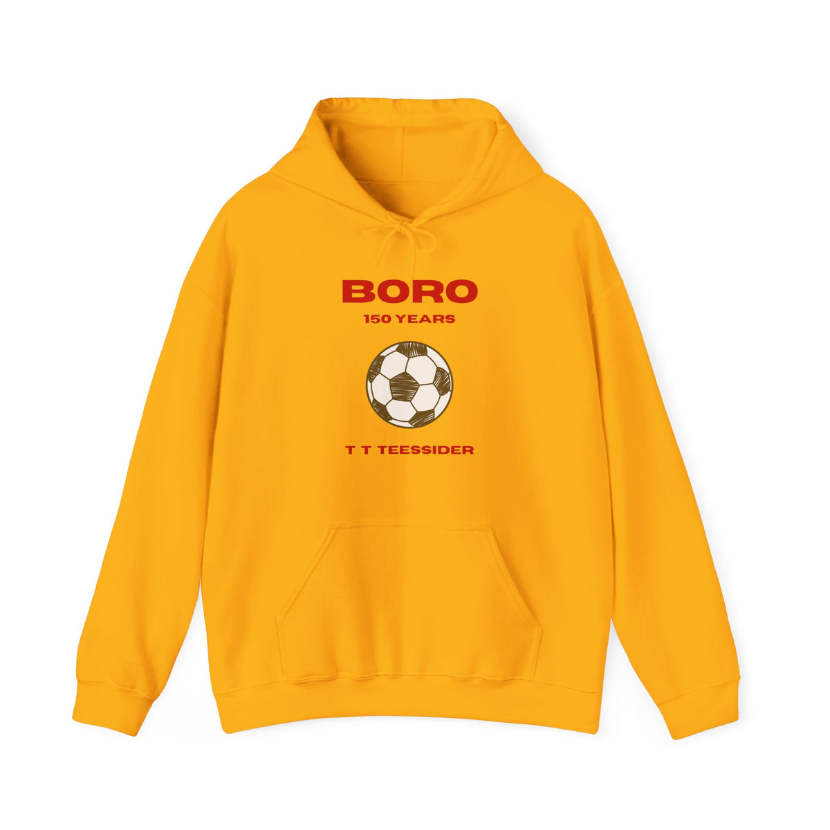 BORO 150 Years Football Hoodie 'front print' only.