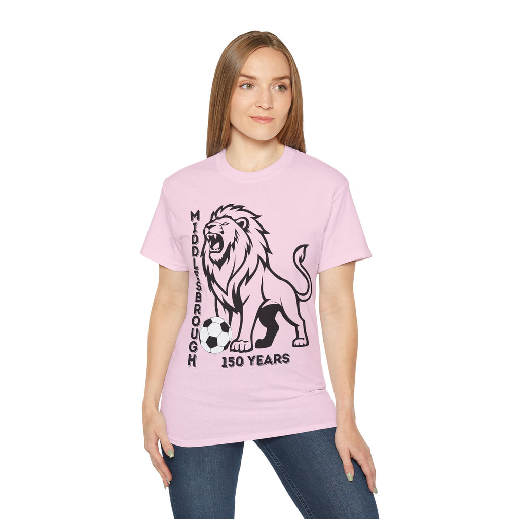 Black/Red Middlesbrough 150 Years Lion Football T-Shirt