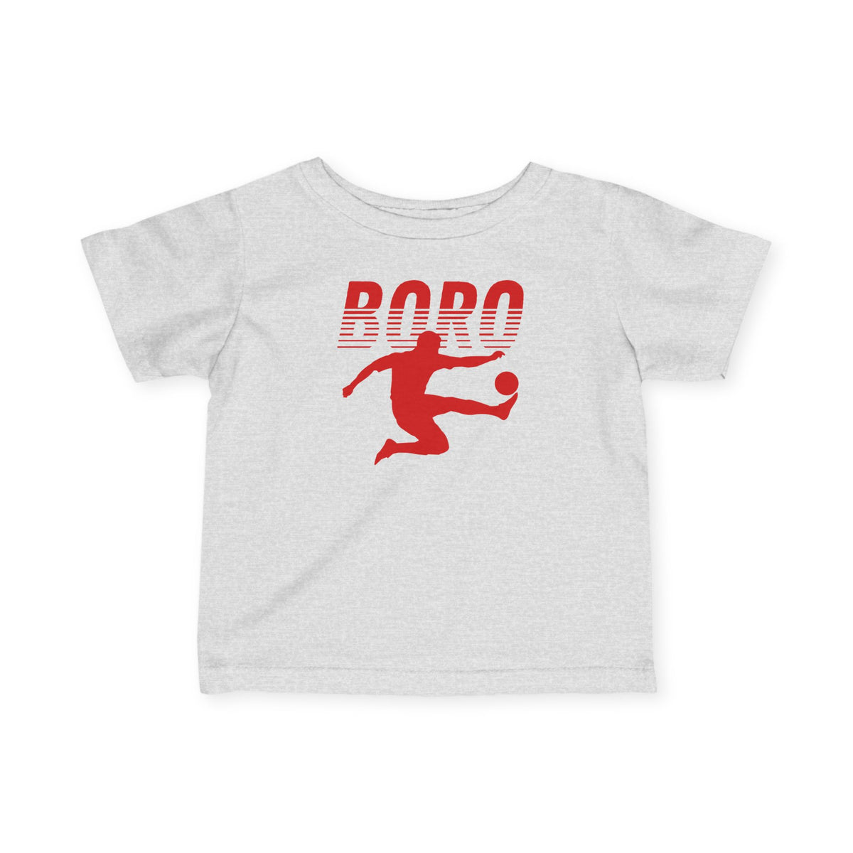 Infant Soccer Tee – 'Boro' Red Kicker Jersey for Baby