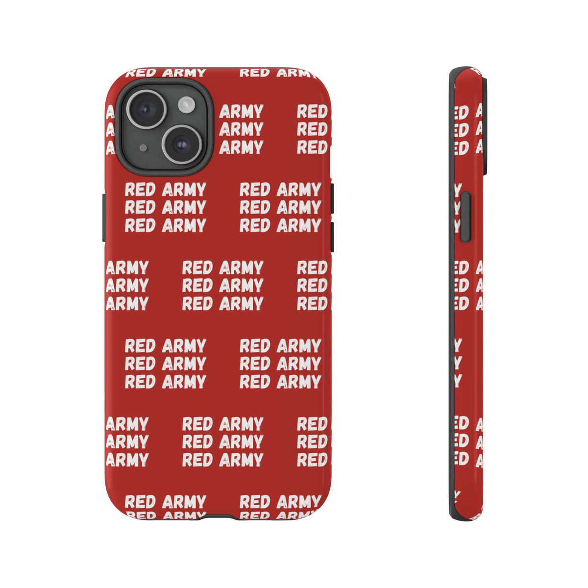 "RED ARMY RED ARMY RED ARMY" Phone Case — Red Pattern Tough Case