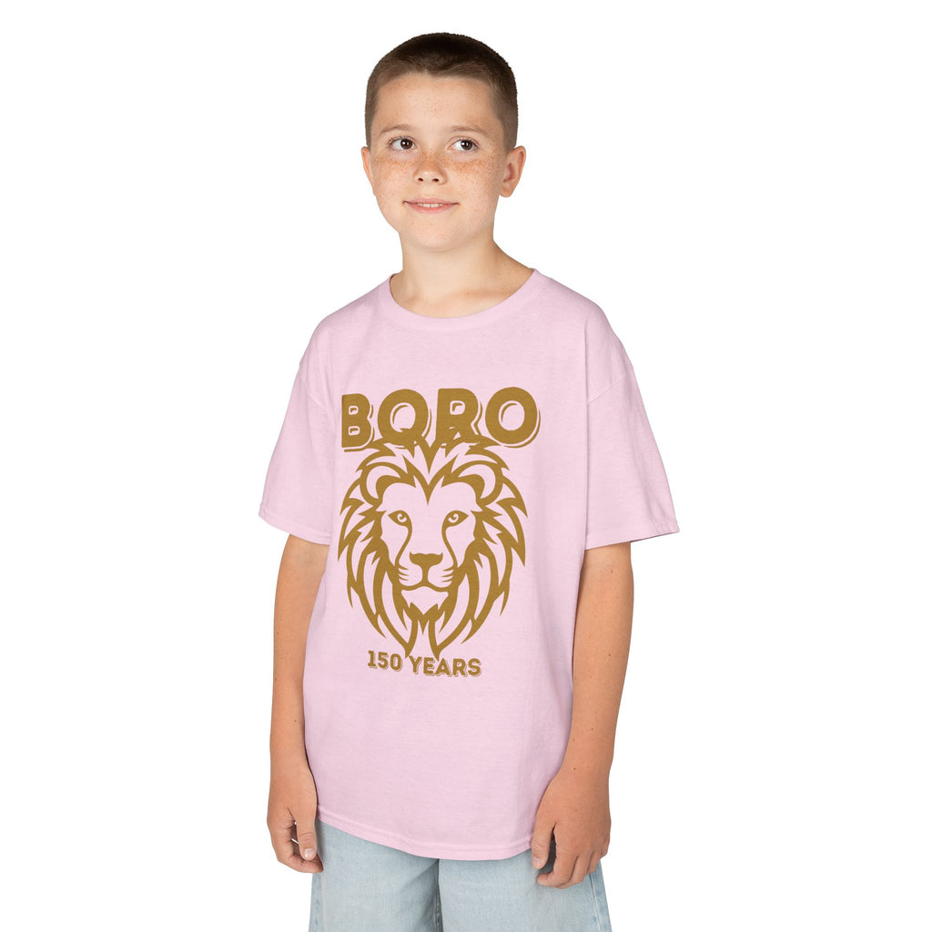 Kids Lion Graphic Tee — "Boro 150 Years" Anniversary Shirt