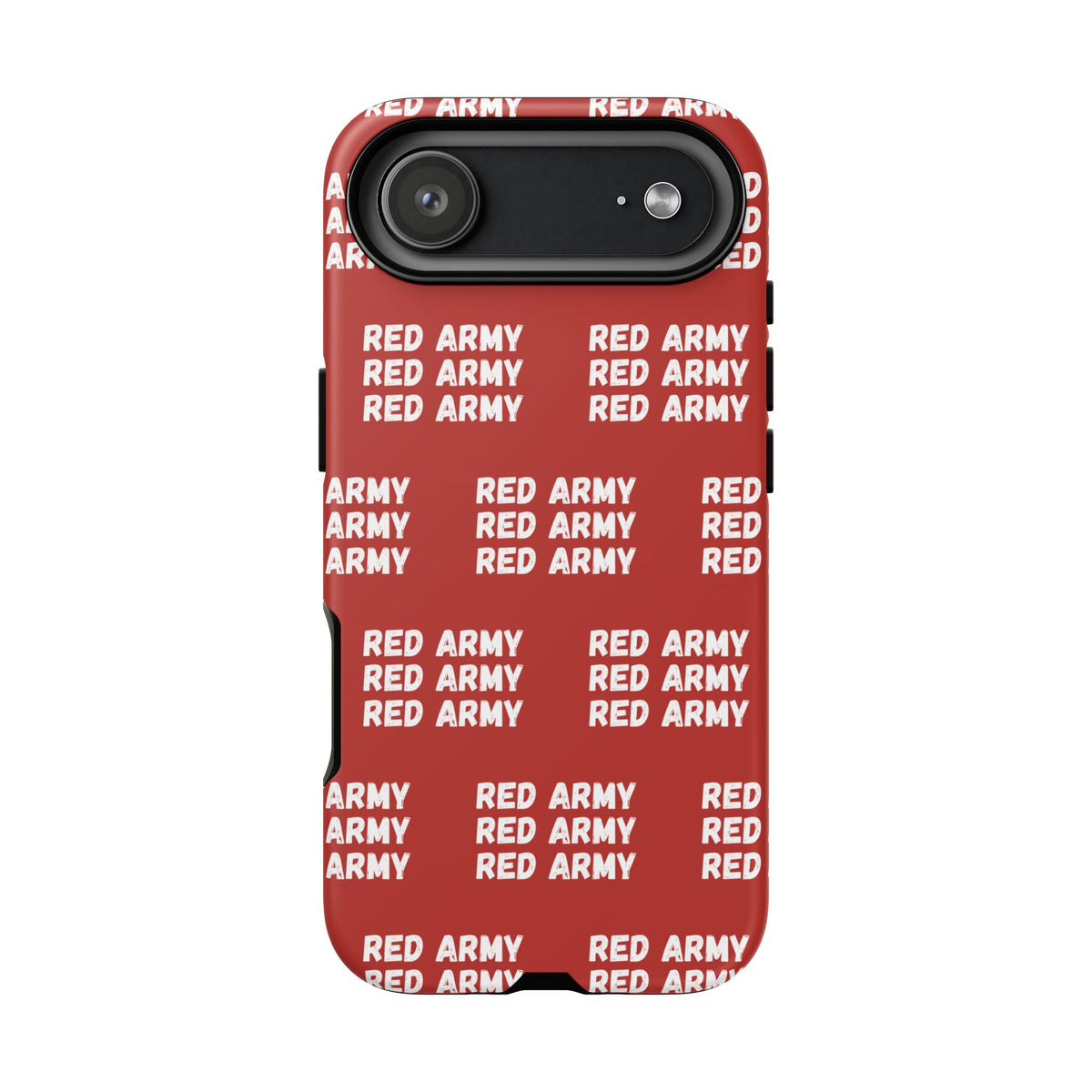 "RED ARMY RED ARMY RED ARMY" Phone Case — Red Pattern Tough Case