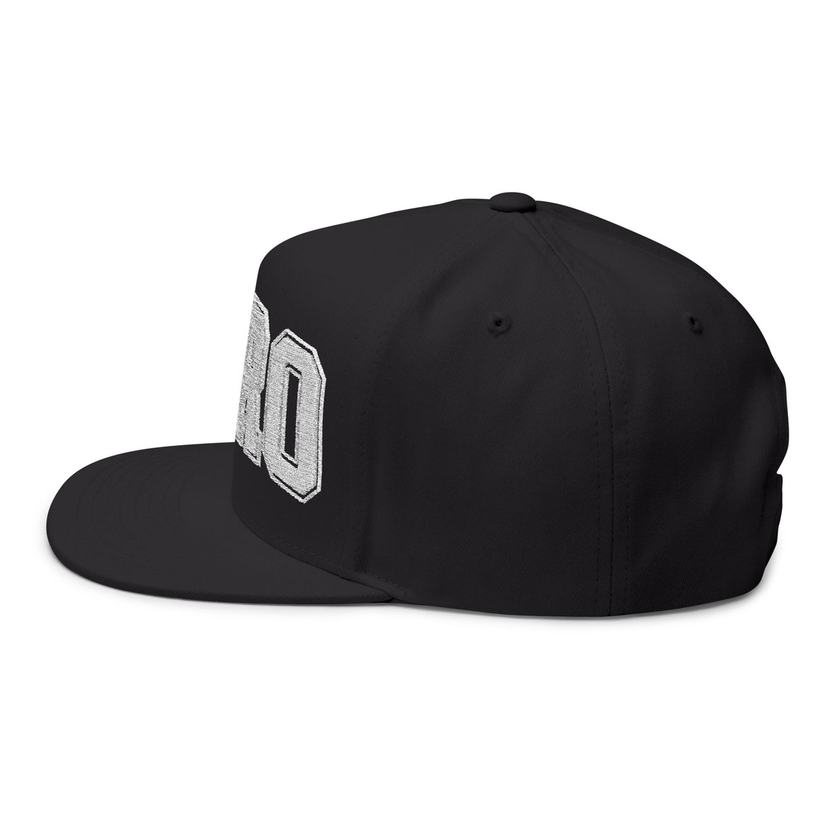 BORO Flat Bill Cap — Embroidered 'BORO' Vintage UNI Snapback Hat