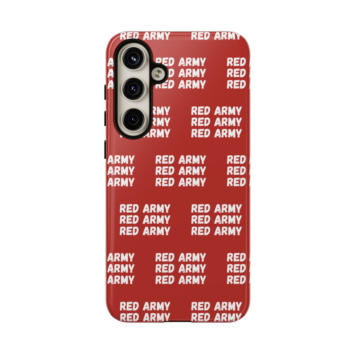 "RED ARMY RED ARMY RED ARMY" Phone Case — Red Pattern Tough Case