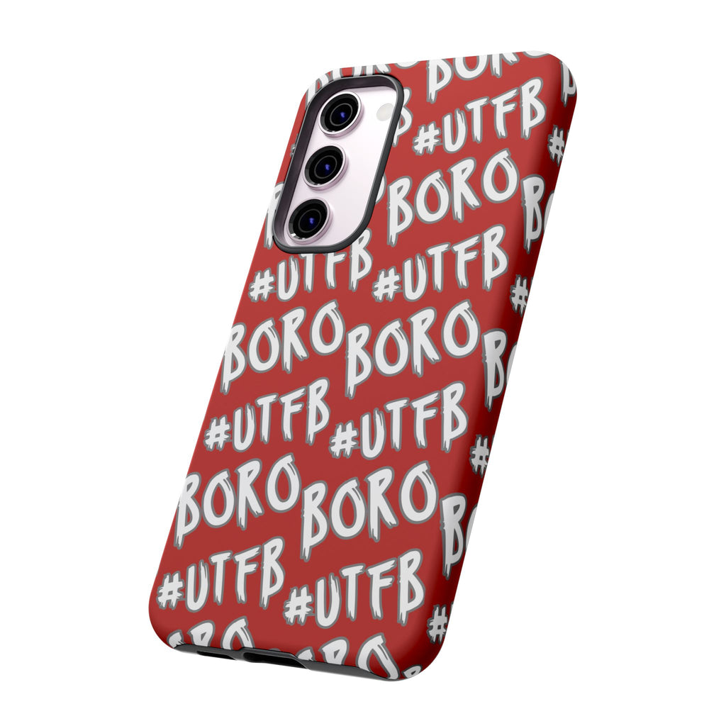 Phone Case — Red #UTFB BORO Pattern Protective Case