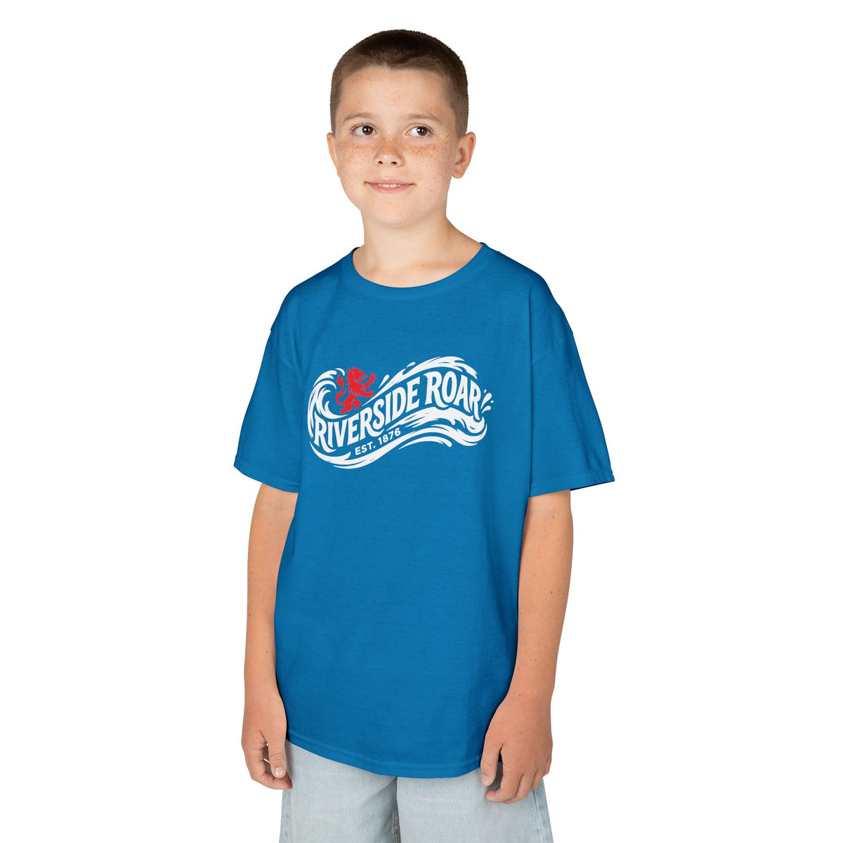 Kids T‑Shirt — Riverside Roar Middlesbrough fc Boro Wave Tshirt (Youth)