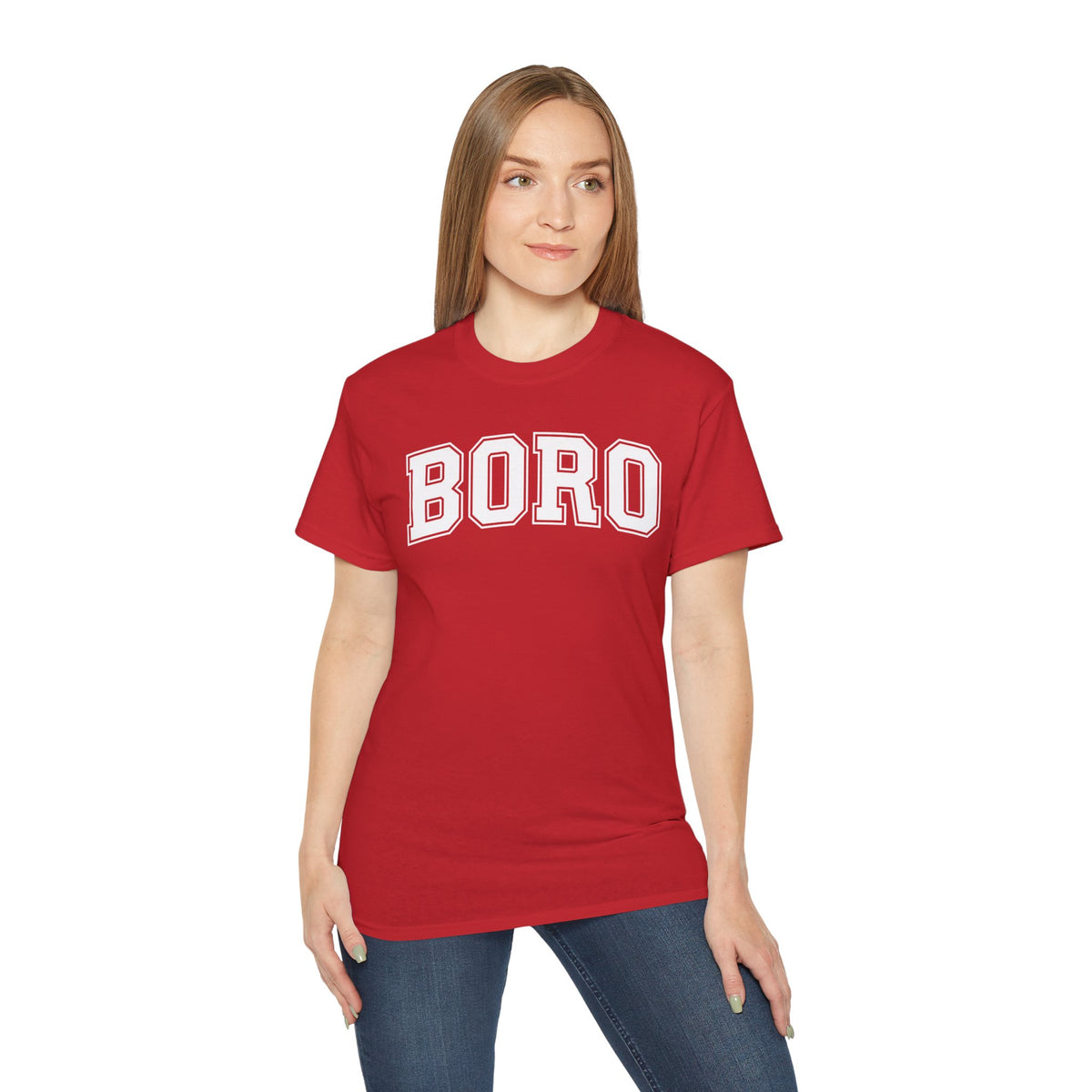 BORO Collegiate Graphic Tee — Classic UNI Lettering T-Shirt
