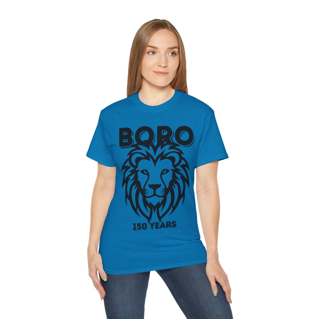 LARGE Black/Red Lion Mascot Tee – BORO 150 Years Commemorative T-Shirt
