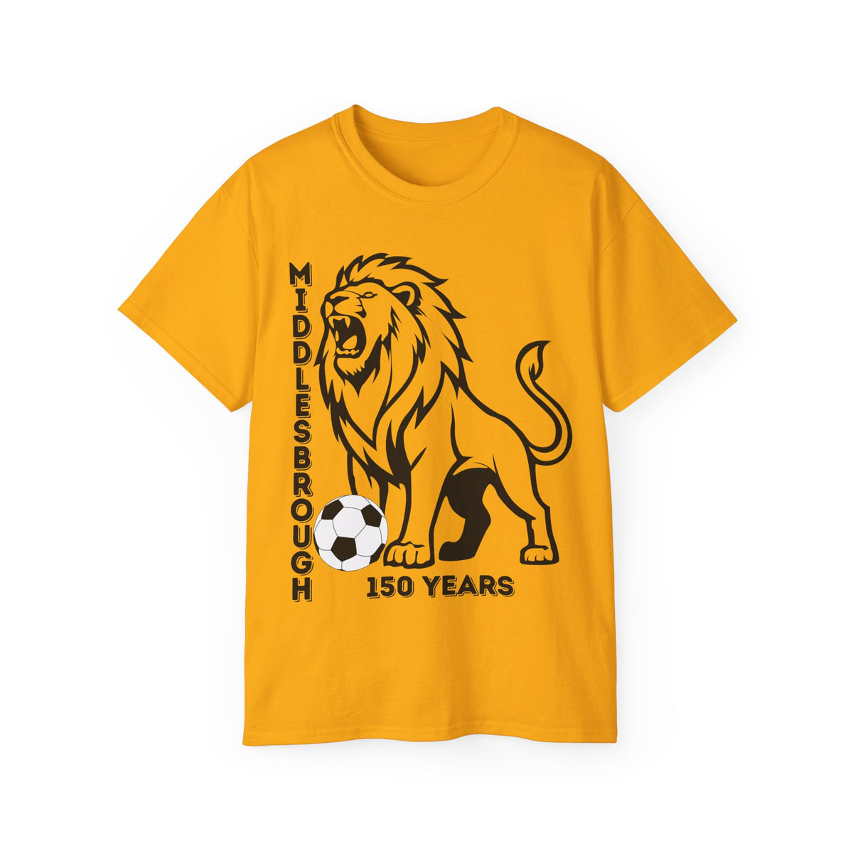 Black/Red Middlesbrough 150 Years Lion Football T-Shirt