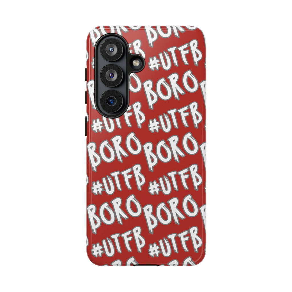 Phone Case — Red #UTFB BORO Pattern Protective Case