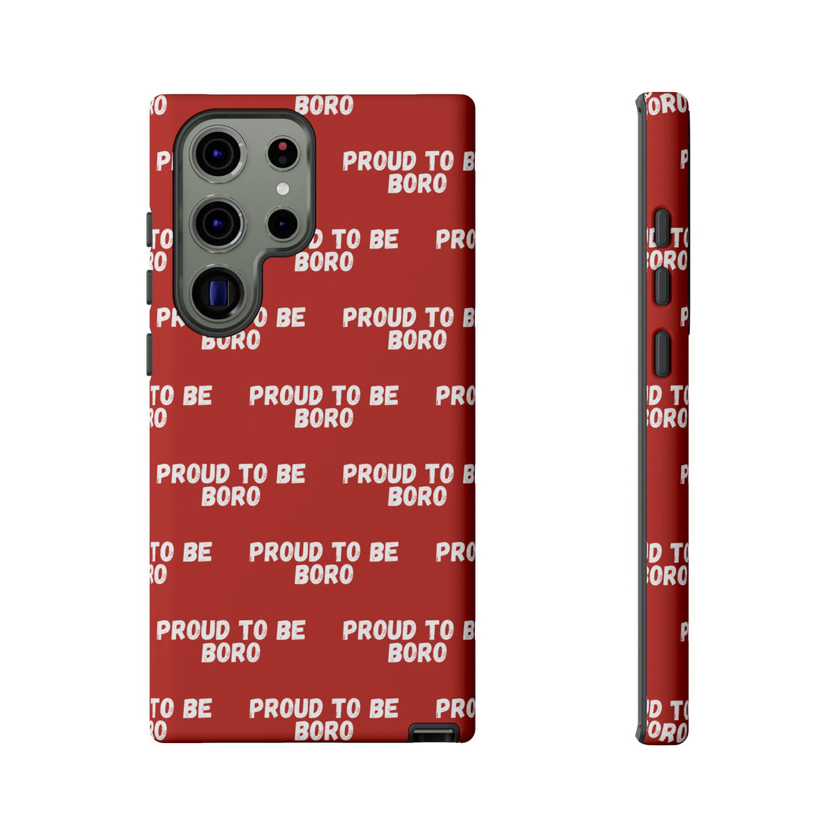 "PROUD TO BE BORO" Phone Case — Red Pattern Tough Case